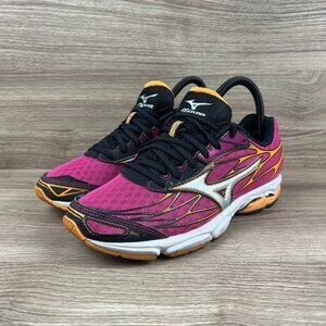 Mizuno Wave Catalyst Pink Yellow Fuchsia Running Shoe